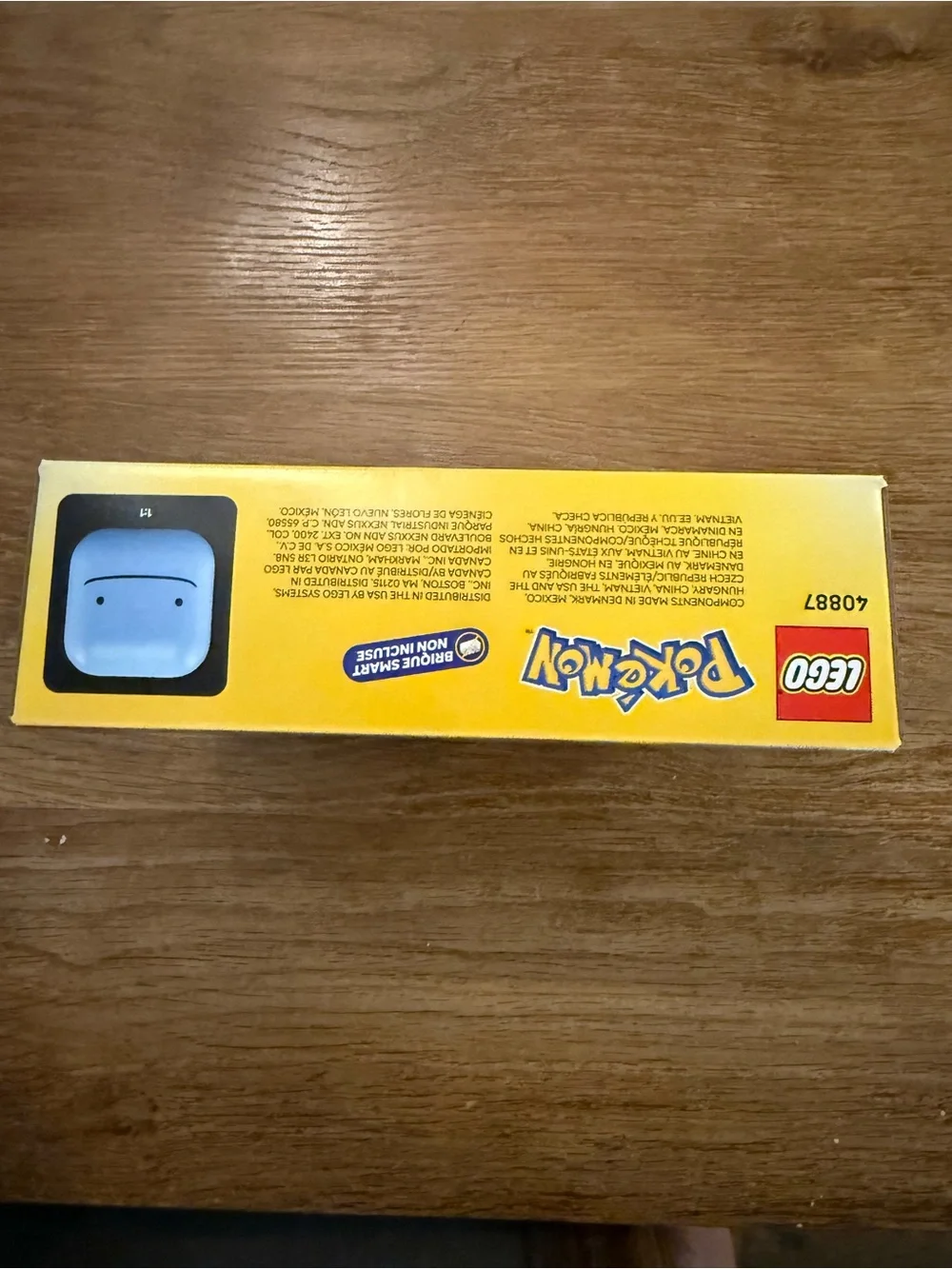 Lego set showing